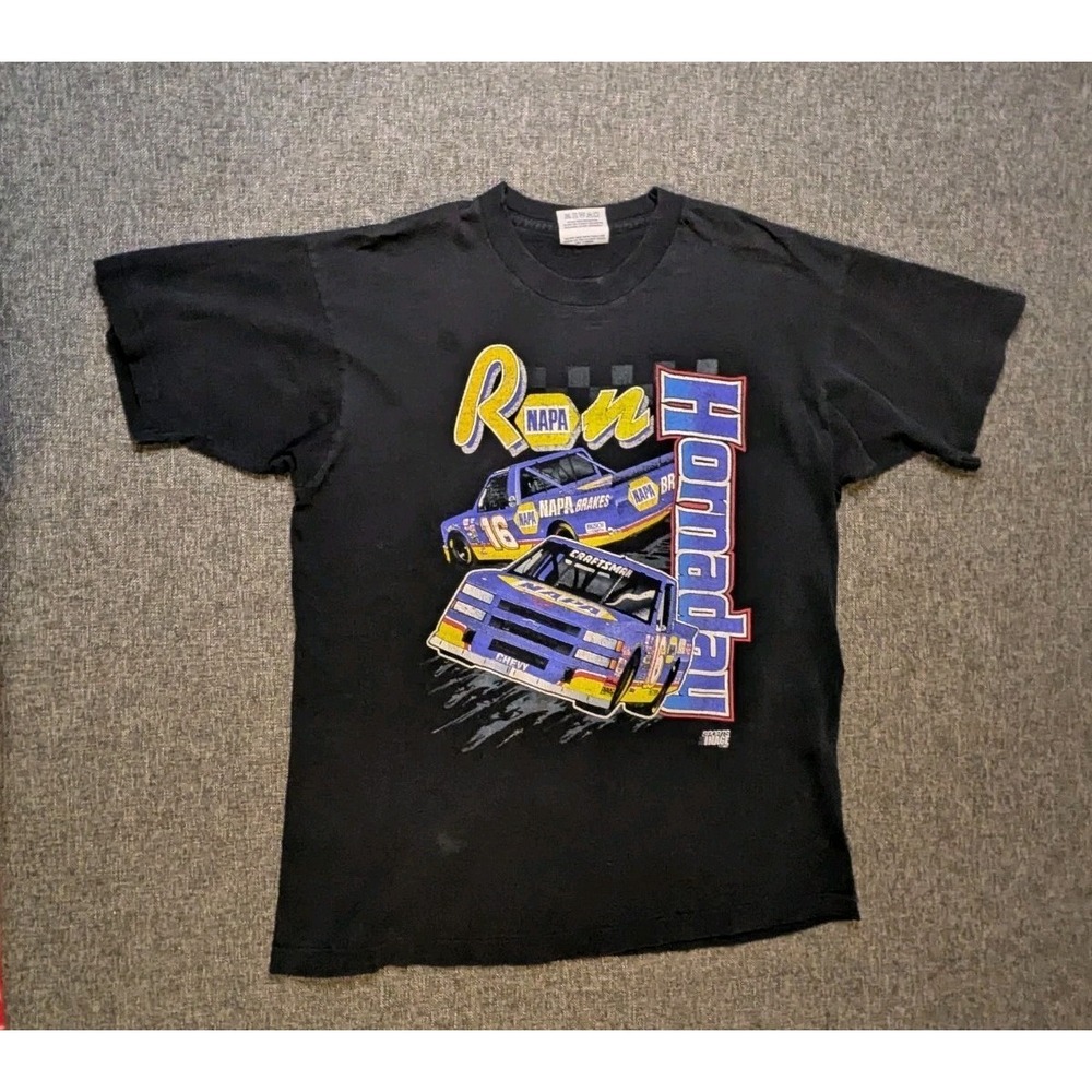 Vintage 1997 Ron Hornaday Jr Napa Racing Nascar Shirt Men's XL Tee Competitors